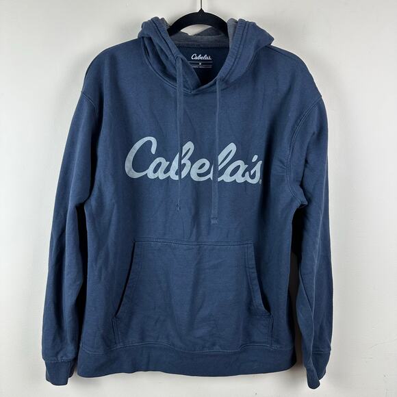 Cabela's Other - Cabela’s Spellout Logo Pullover Hoodie Navy Graphic Gorpcore Mens Size Medium